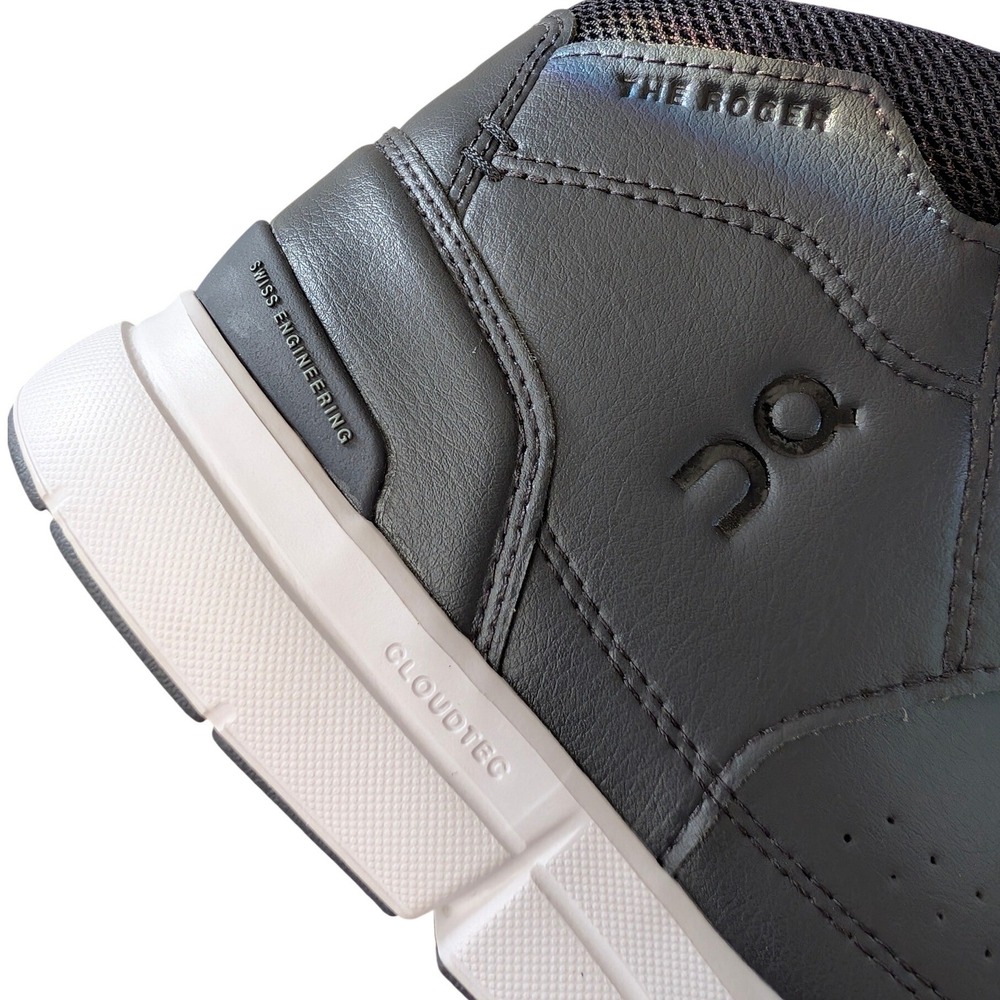 On Running The Roger Clubhouse Mid Black Eclipse Sneakers Womens Size 8.5